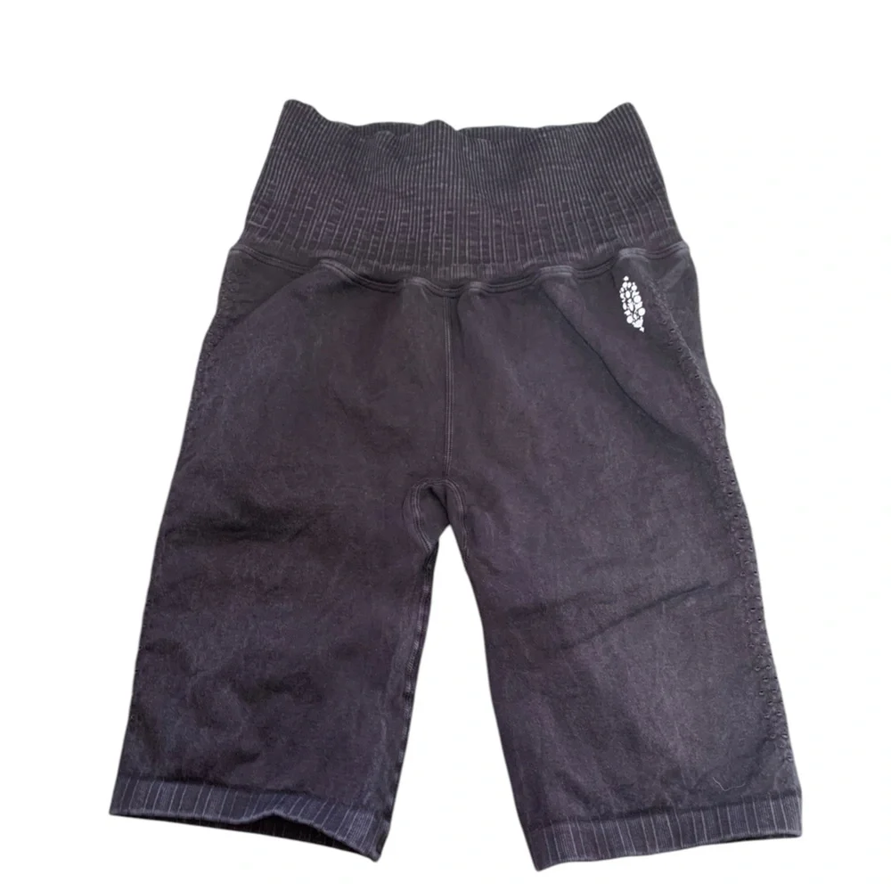 FP Movement Good Karma High Waisted Bike Shorts Black X-Small/Small